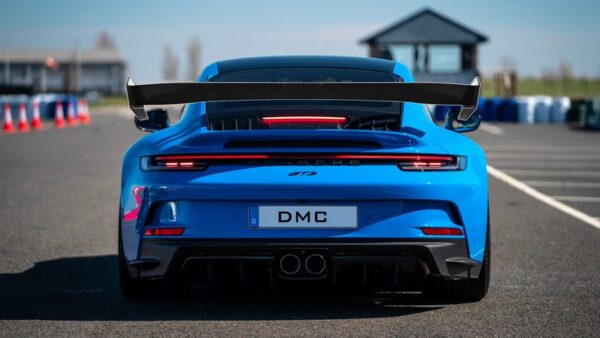 DMC Porsche 911-992 RS RSR GT3RS Rear Wing: Spoiler Replacement for the OEM 992 GT3 made from Forged Carbon Fiber for FIA Cup Car Certification