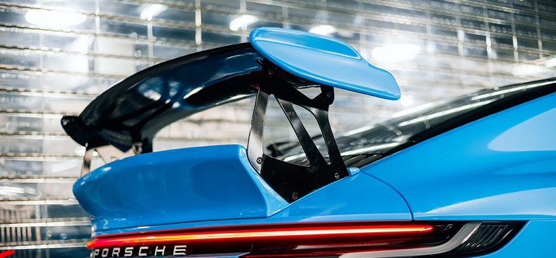 DMC Porsche 992 Forged Carbon Fiber Rear Wing Spoiler – GT3 RS / Retro Style - Image 4