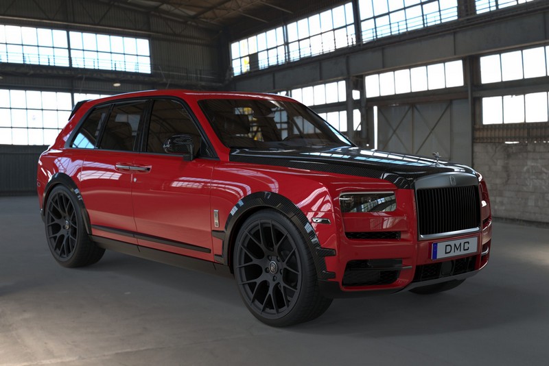 DMC Rolls Royce Cullinan Black Badge Forged Carbon Fiber Roof Wing Spoiler fits the OEM Body Kit - Image 5