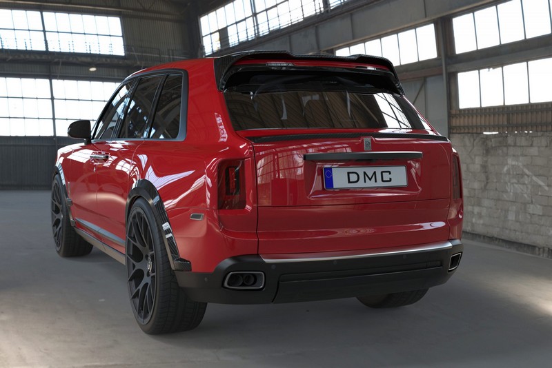 DMC Rolls Royce Cullinan Black Badge Forged Carbon Fiber Roof Wing Spoiler fits the OEM Body Kit - Image 4