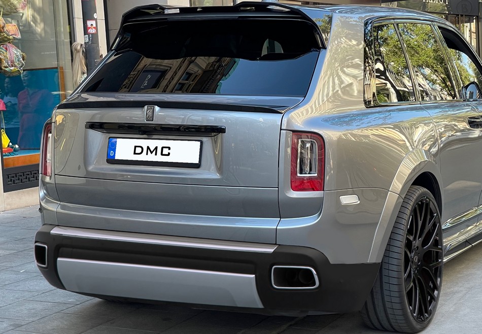 DMC Rolls Royce Cullinan Black Badge Forged Carbon Fiber Trunk Wing Spoiler fits the OEM Body Kit