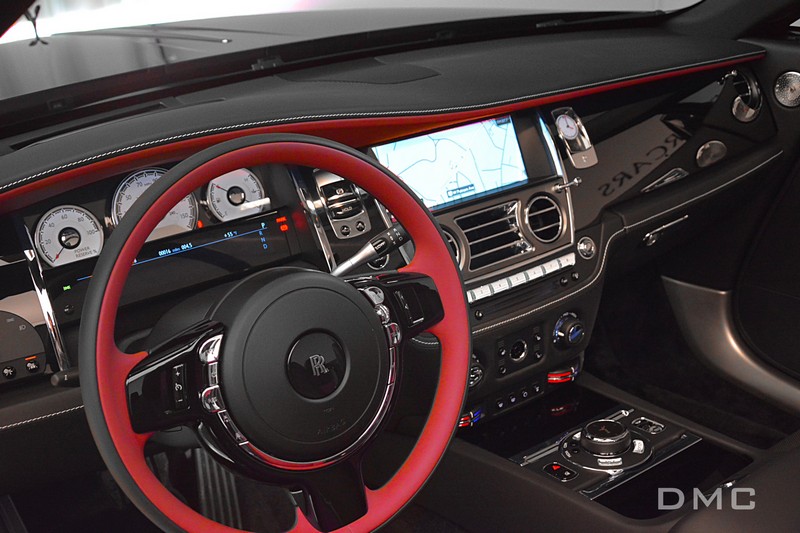 DMC Rolls Royce Dawn Black Badge Forged Carbon Fiber & Leather Steering Wheel (OEM Original)