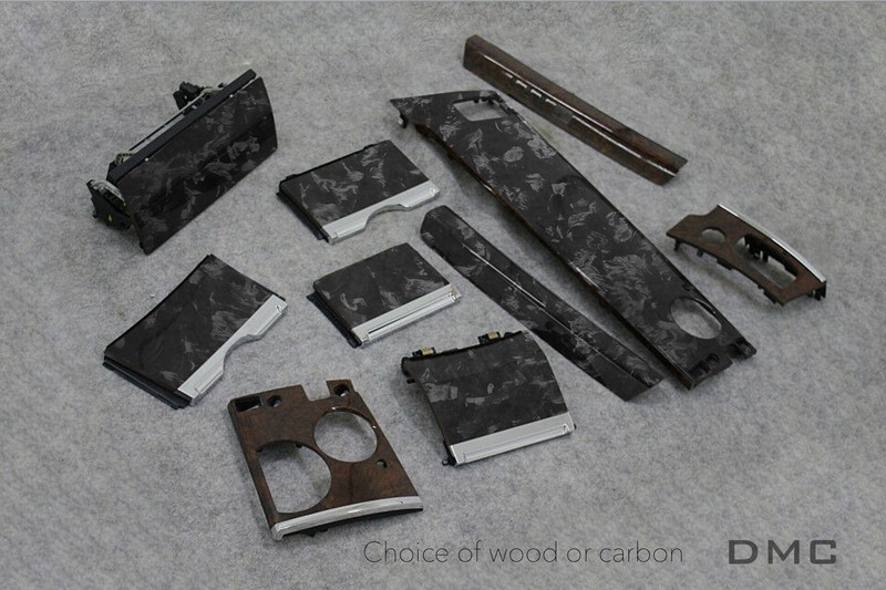 DMC Rolls Royce Dawn Black Badge Forged Carbon Fiber & Wood Interior Trims Set - Image 4