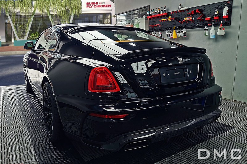 DMC Rolls Royce Wraith Black Badge Forged Carbon Fiber Rear Wing, Trunk Lip Spoiler