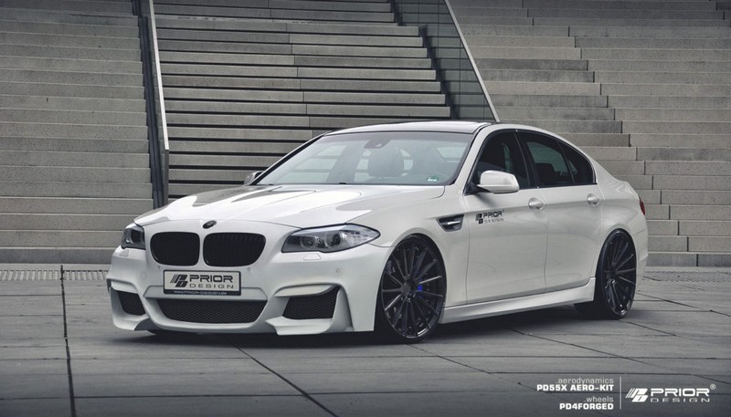 PRIOR-DESIGN PD55X Front Add-On Lip Spoiler for PD55X Front Bumper BMW 5-Series F10/F11