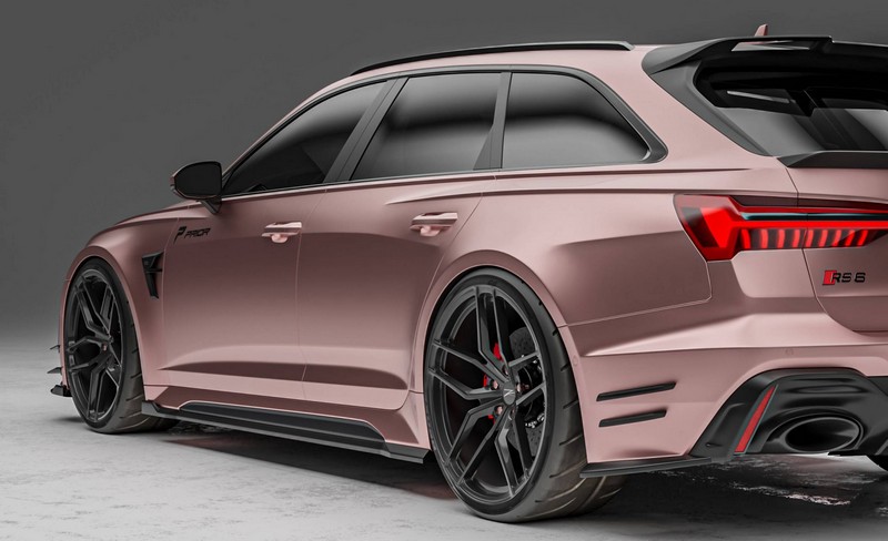 PRIOR DESIGN PD6RS Side Skirts Lip Spoiler for Audi RS6 C8