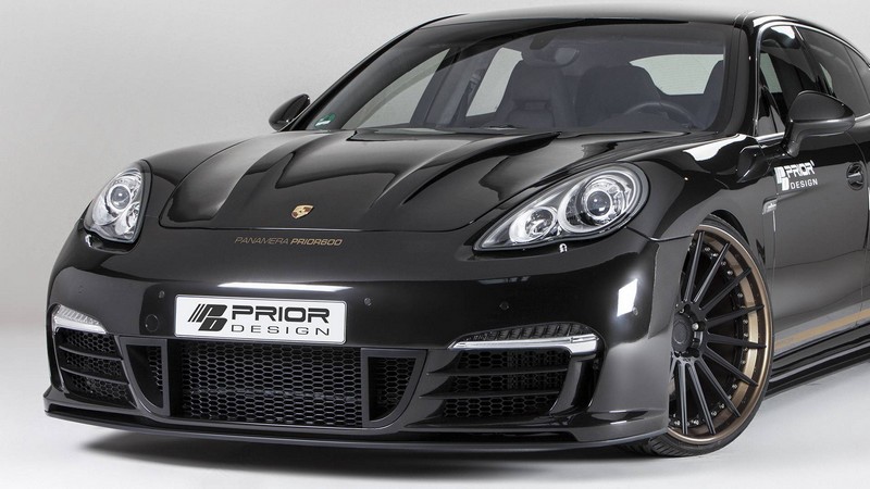 PRIOR DESIGN P600 Front Add-On Lip Spoiler for P600 Front Bumper - Porsche Panamera 970