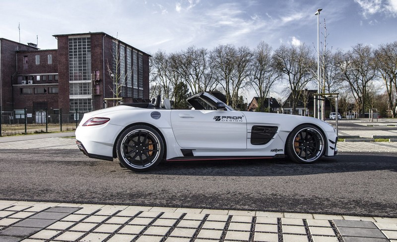 PRIOR DESIGN PD900GT WB Widebody Aerodynamic Kit for Mercedes SLS AMG Roadster R197 - Image 4