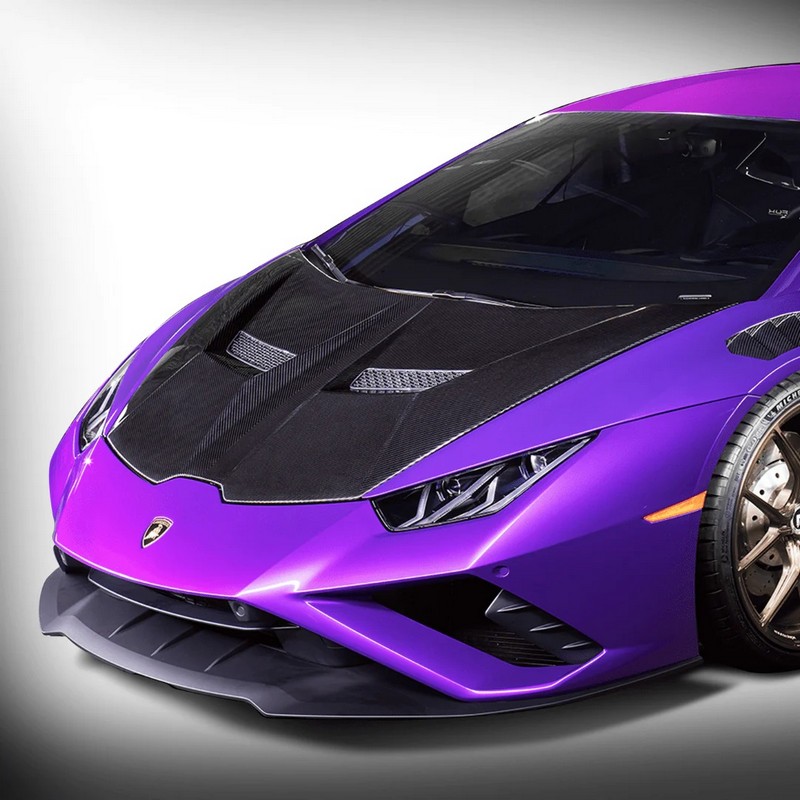 VORSTEINER Aero Bonnet (2x2 Gloss Carbon) for Lamborghini Huracan Performante Vicenza Edizione - Image 3