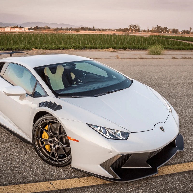 VORSTEINER Aero Front Fenders w/Integrated Vents and Splash Shields (2x2 Gloss Carbon) for Lamborghini Huracan Novara Edizione - Image 6