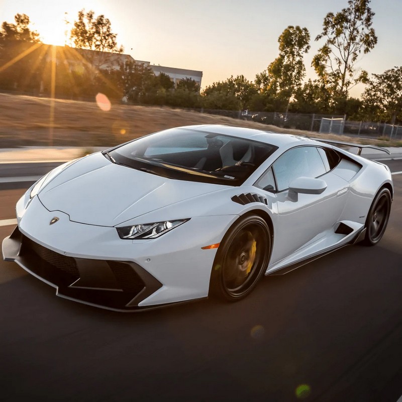 VORSTEINER Aero Front Fenders w/Integrated Vents and Splash Shields (2x2 Gloss Carbon) for Lamborghini Huracan Novara Edizione - Image 7