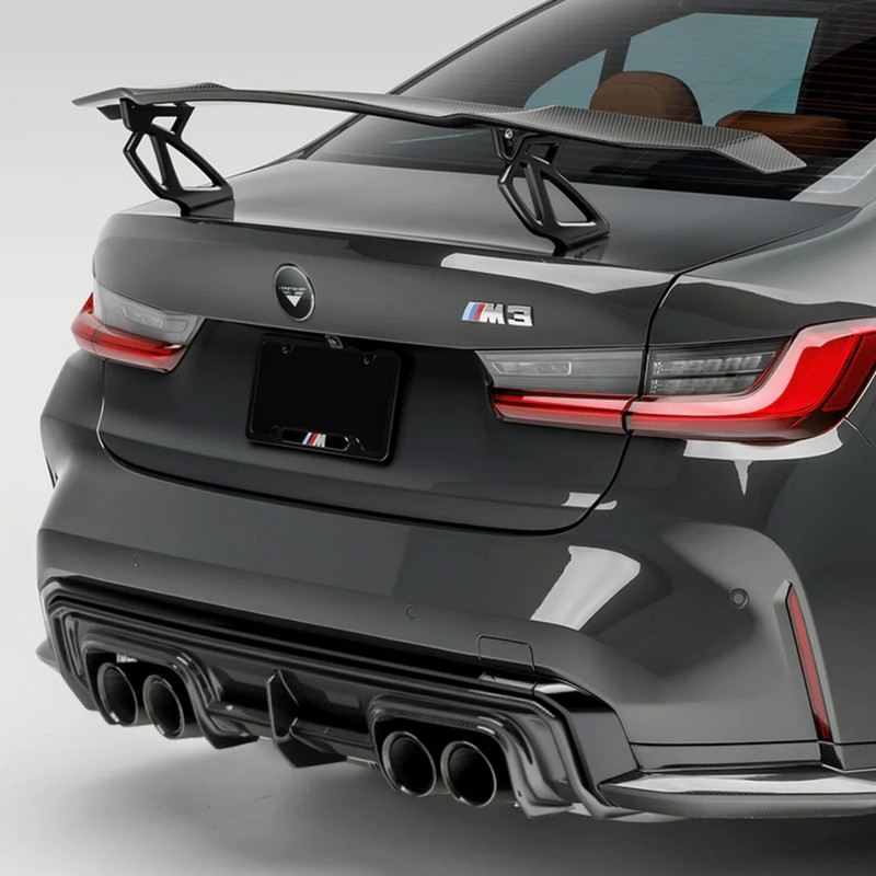 VORSTEINER Carbon Fiber Aero Wing Blade with Matte Black Uprights for BMW G8X M3 | M4 - Image 3