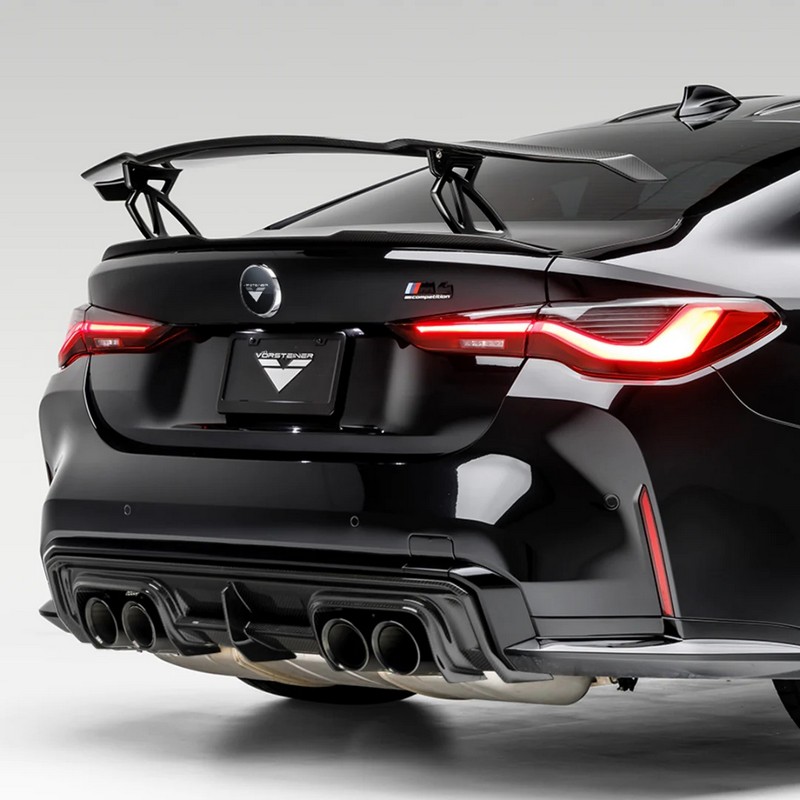 VORSTEINER Carbon Fiber Aero Wing Blade with Matte Black Uprights for BMW G8X M3 | M4 - Image 2