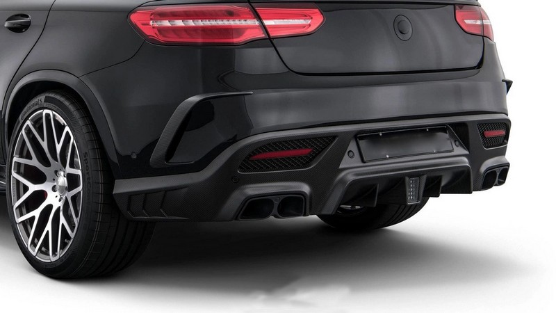Carbon Rear Fascia Inserts for 2019 Mercedes GLE 63 Coupe