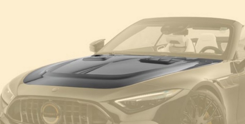 Mansory Front Bonnet - Visible Carbon for Mercedes Benz AMG SL63 - Image 2