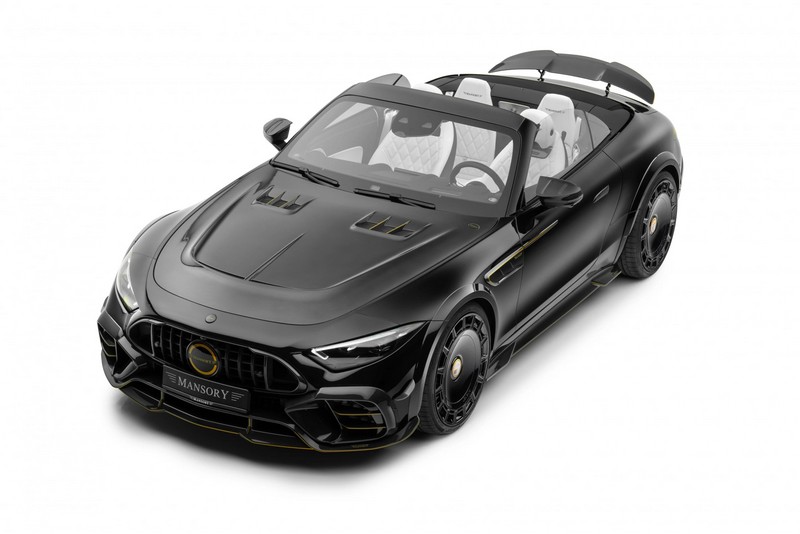 Mansory Front Bonnet - Visible Carbon for Mercedes Benz AMG SL63
