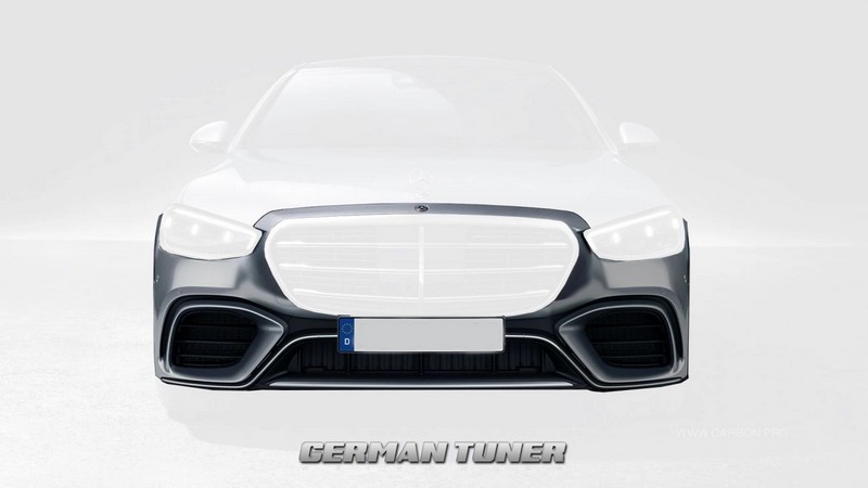 Carbon Front Bumper GT Design for 2023 S63 AMG W223 - Image 2