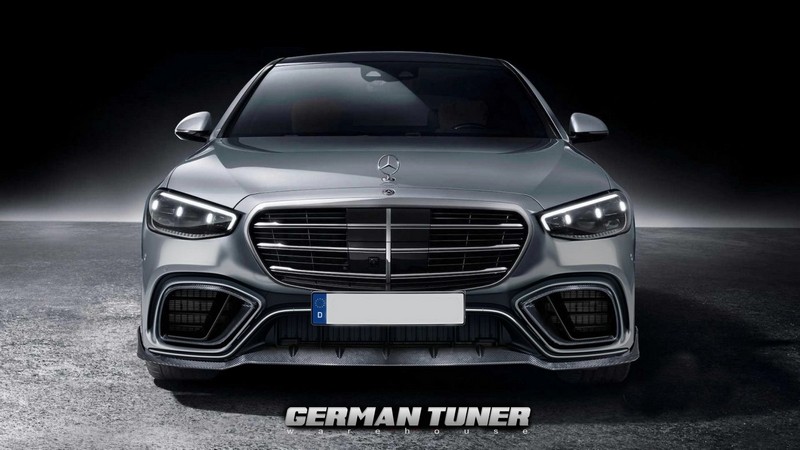 Carbon Front Bumper GT Design for 2023 S63 AMG W223 - Image 4