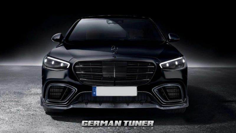 Carbon Front Bumper GT Design for 2023 S63 AMG W223 - Image 3