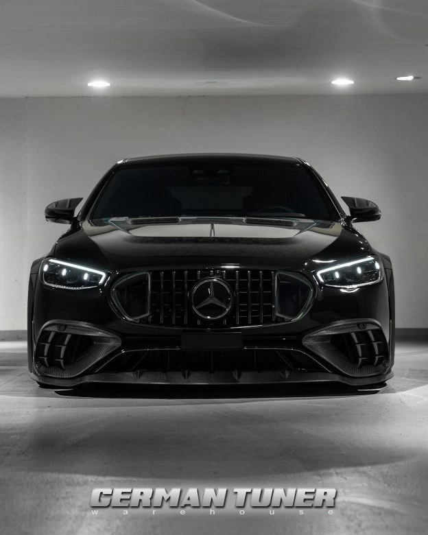 Carbon Front Grill Bullhorns (for 63 Bumper) fits 2023 S63 AMG W223 - Image 2