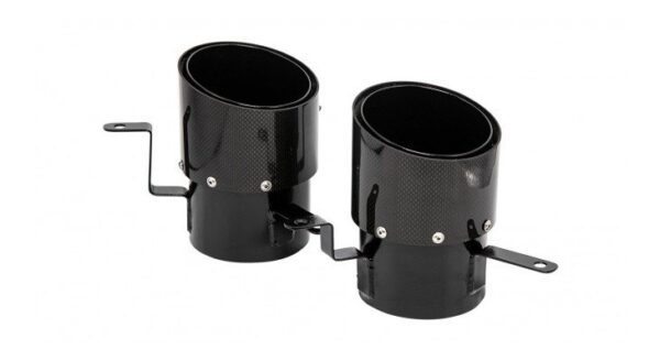 Novitec Gold-Plated Tailpipes with Carbon Matte Cover for Ferrari SF90 Stradale & Spider