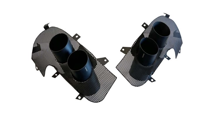 Novitec Tailpipes (Set of 2) with New Mesh-Insert for Ferrari Portofino M - Image 2