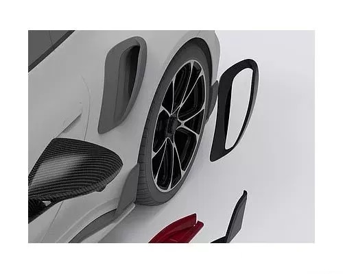 TechArt Carbon Glossy Side Air Intake for 992 Turbo | Turbo S 2020+