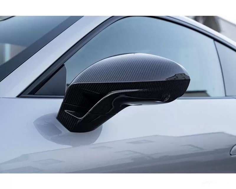 TechArt Carbon Glossy Sport Mirror RHD for 992 Carrera | Targa | Turbo 2020+ - Image 3