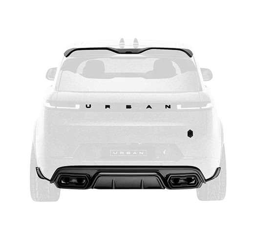 Urban Visual Carbon Fiber Widetrack Rear Diffuser – Range Rover Sport L461 - Image 2