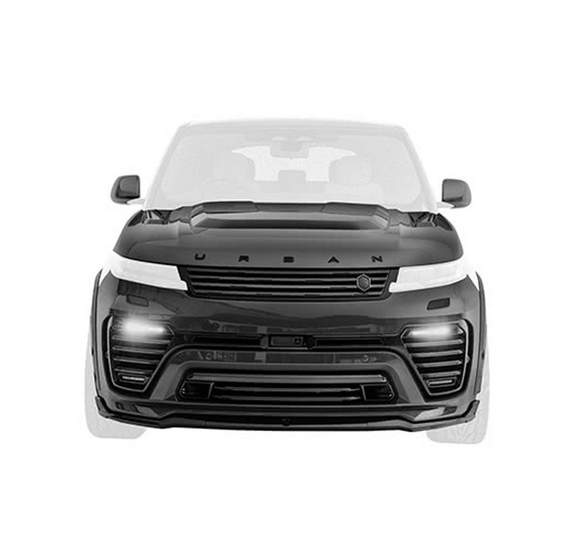 Urban Visual Carbon Fiber Matrix Front Upper Grille for Range Rover Sport L461 - Image 2