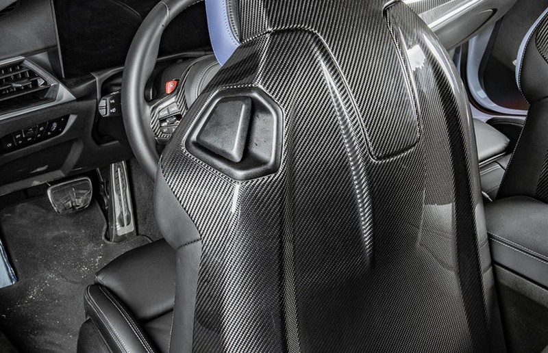 AutoTecknic Dry Carbon Full Seat Back Cover Set for BMW F91/ F92 M8 - Image 4