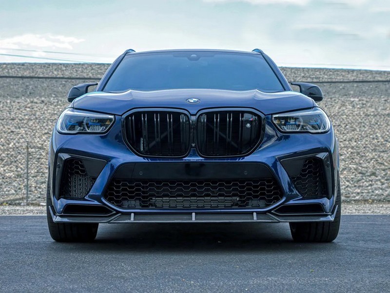 AutoTecknic Performance Dry Carbon Front Lip Set for BMW F95 X5M - Image 2