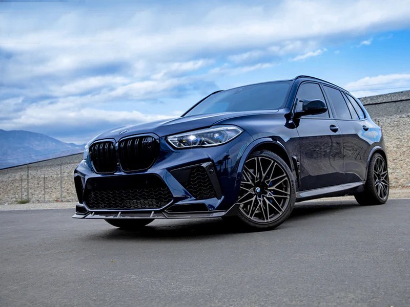 AutoTecknic Performance Dry Carbon Front Lip Set for BMW F95 X5M - Image 3