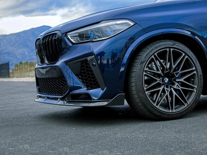 AutoTecknic Performance Dry Carbon Front Lip Set for BMW F95 X5M - Image 6