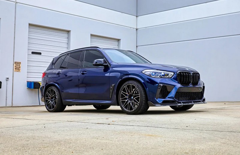 AutoTecknic Performance Dry Carbon Front Lip Set for BMW F95 X5M - Image 5