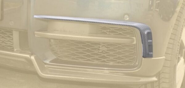 Mansory Front Bumper Splitter for Rolls-Royce Cullinan (2-Piece Set, Visible Carbon Fiber)