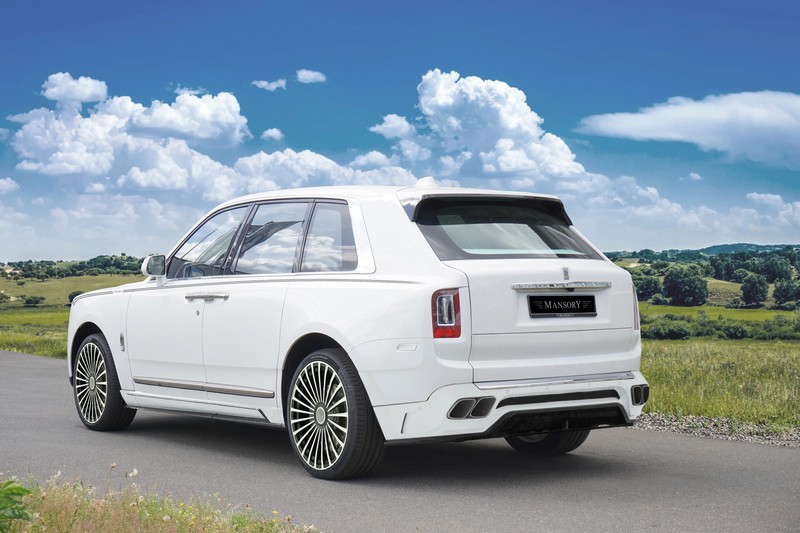 Mansory Rear Bumper Protective Bar for OEM Rear Bumper – Visible Carbon Fiber Glossy - Image 2