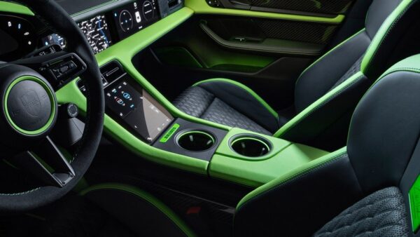BRABUS Leather Center Console for Porsche Taycan