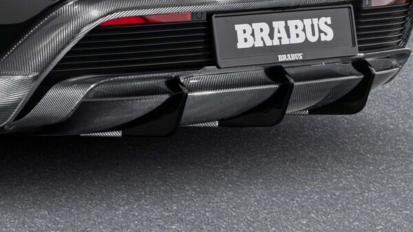 BRABUS Carbon Rear Skirt Insert for Porsche Taycan