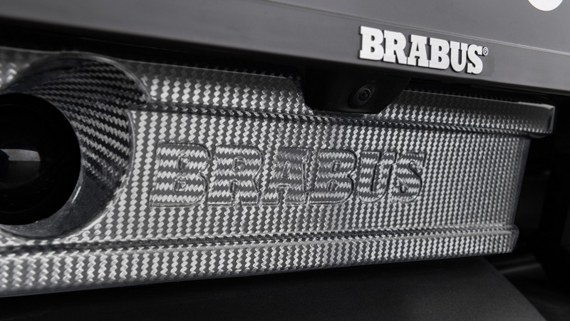 BRABUS Centered Carbon Front Fascia Attachment for Porsche Taycan