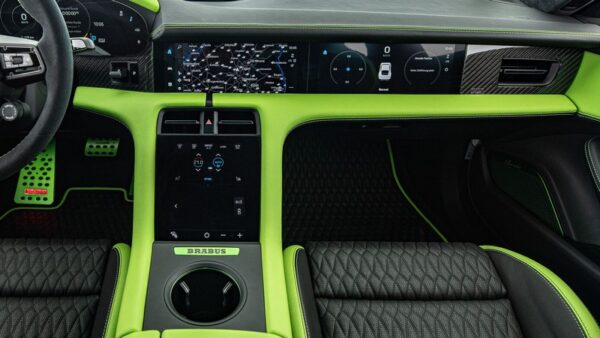 BRABUS Leather Dashboard Underpaneling for Porsche Taycan