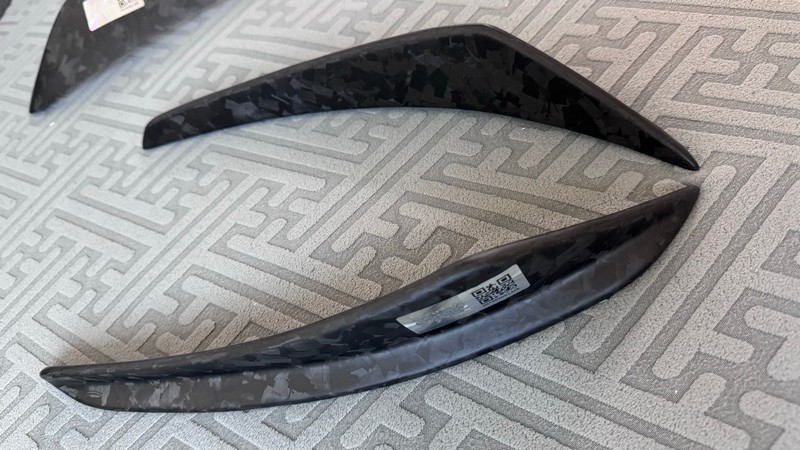 DMC Carbon Fiber F1 Canards for Porsche 992 Turbo S (OEM Fitment) - Image 4