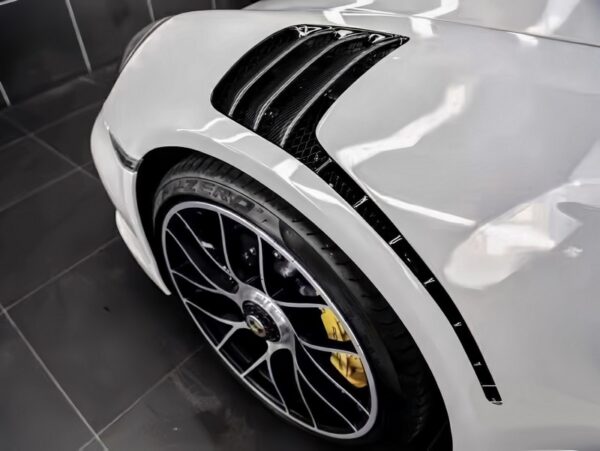 DMC Carbon Fiber Front Fenders for Porsche 992 Turbo S: Vented Replacement for OEM 911 Coupe & Cabriolet