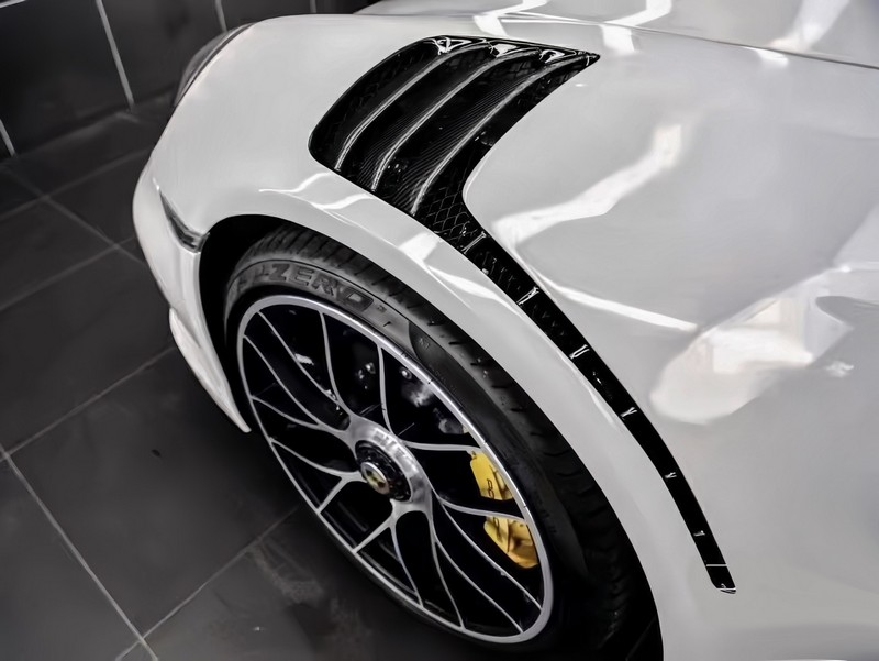 DMC Carbon Fiber Front Fenders for Porsche 992 Turbo S: Vented Replacement for OEM 911 Coupe & Cabriolet