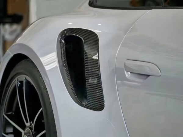 DMC Carbon Fiber Rear Vent Covers for Porsche 992 Turbo S (OEM Fitment)