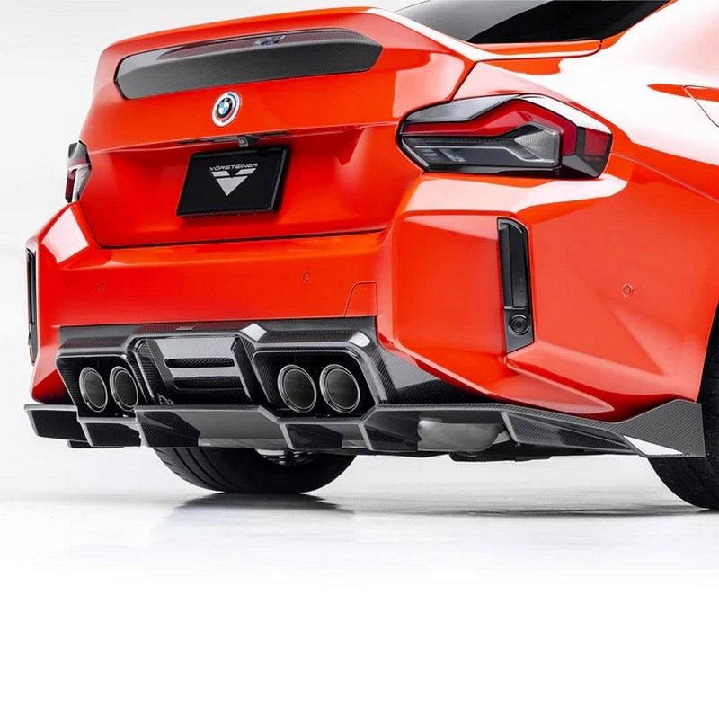 Vorsteiner Aero Diffuser with Under Floor – Carbon Fiber PP 2X2 Glossy for BMW G8X M2 VRS