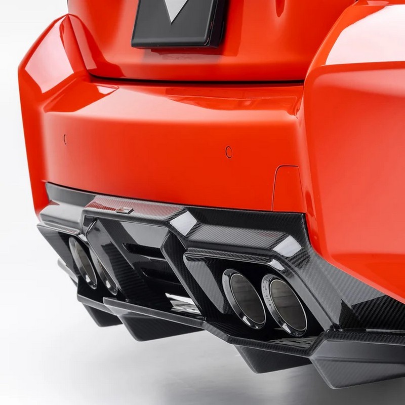 Vorsteiner Aero Diffuser with Under Floor – Carbon Fiber PP 2X2 Glossy for BMW G8X M2 VRS - Image 4