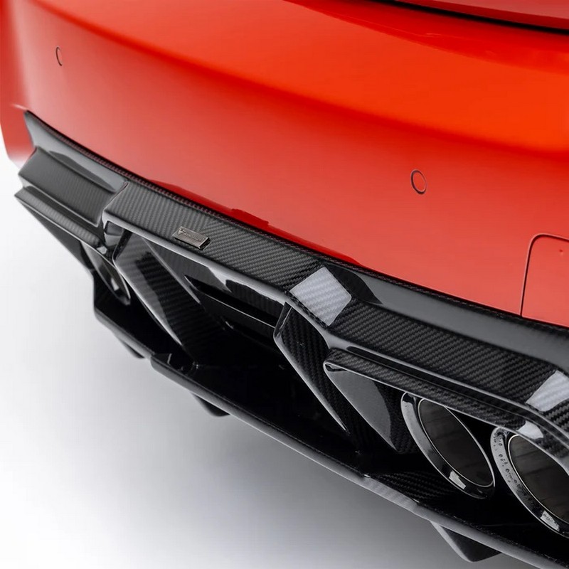 Vorsteiner Aero Diffuser with Under Floor – Carbon Fiber PP 2X2 Glossy for BMW G8X M2 VRS - Image 5