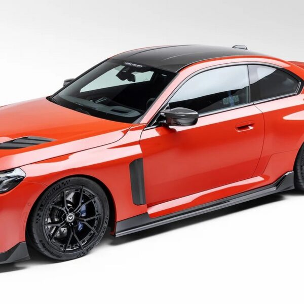 Vorsteiner Aero Vented Fenders with Side Skirts Carbon Fiber PP 2X2 Glossy for BMW G8X M2 VRS