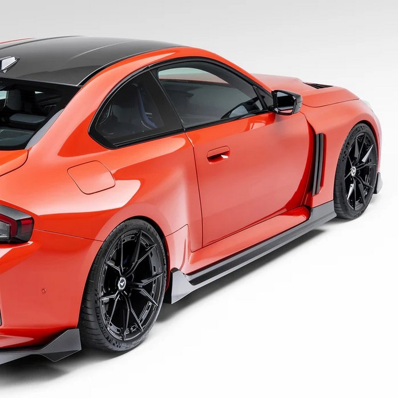 Vorsteiner Aero Vented Fenders with Side Skirts Carbon Fiber PP 2X2 Glossy for BMW G8X M2 VRS - Image 8